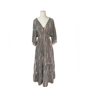 Bali Queen Kaftan Maxi Tie Dye Dress - One Size